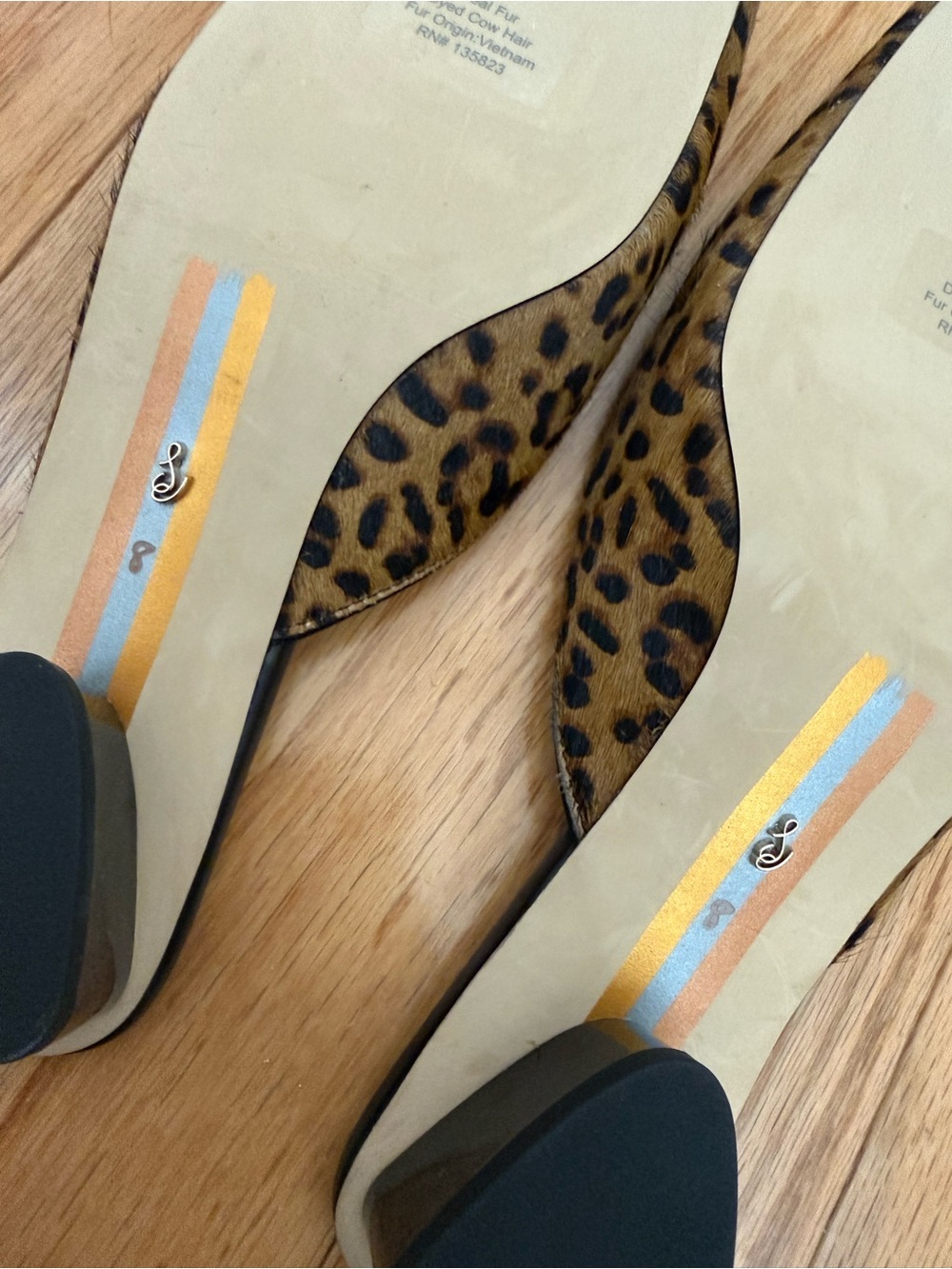 Sam Edelman Leopard Print Mule with Gold Bit Detail - Picture 5 of 5